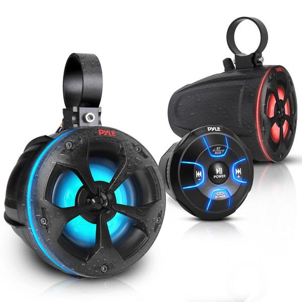 Pyle Waterproof Rated Off-Road Rgb Speakers PLUTV48KBTR